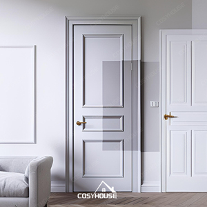 UL CE desain pintu apartemen terbaru bersertifikasi 5 bintang, Hotel berperingkat api pintu kayu kedap suara tahan api Hotel Pintu kamar tamu - Product Image 4