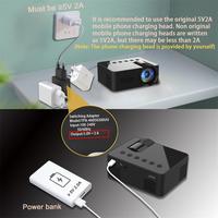 Projecteur intelligent LED YT100 Mini projecteur mobile HD portable Projecteur vidéo intelligent Android pour la maison et le bureau