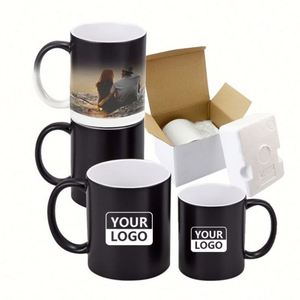 Tazas Mágicas Personalizadas con Logotipo que Cambian de Color, Tazas para Sublimación de 11 oz, Tazas Blancas Impresas, Tazas Mágicas de Cerámica Negra para Leche - Product Image 4