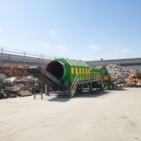 Équipement complet de criblage rotatif haute capacité pour le recyclage des déchets de construction et de démolition et la séparation des agrégats