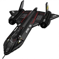 Jouet de construction en plastique ABS pour enfants, modèle d'avion de chasse SR-71 Blackbird, avion spatial, cadeau pour garçons, 33041