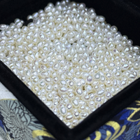 Perles d'eau douce naturelles cultivées Muses Jewels, grande réduction, perles blanches en forme de riz de 3 mm à 4 mm pour le bricolage, Perlas Naturales
