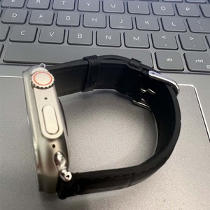 Fait sur mesure tendance marron foncé noir 20mm 22mm cuir de veau mat en relief Alligator Grain boucle ardillon bracelets de montre pour montre - Product Image 6