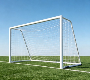 But de football blanc portable et durable avec filet toutes saisons, pliable et mobile, pour projets de vente en gros - Product Image 5