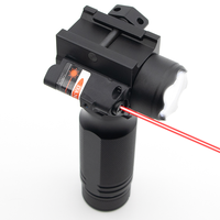 Dernière lampe torche tactique de chasse LED la plus puissante en alliage d'aluminium étanche avec viseur laser rouge et poignée
