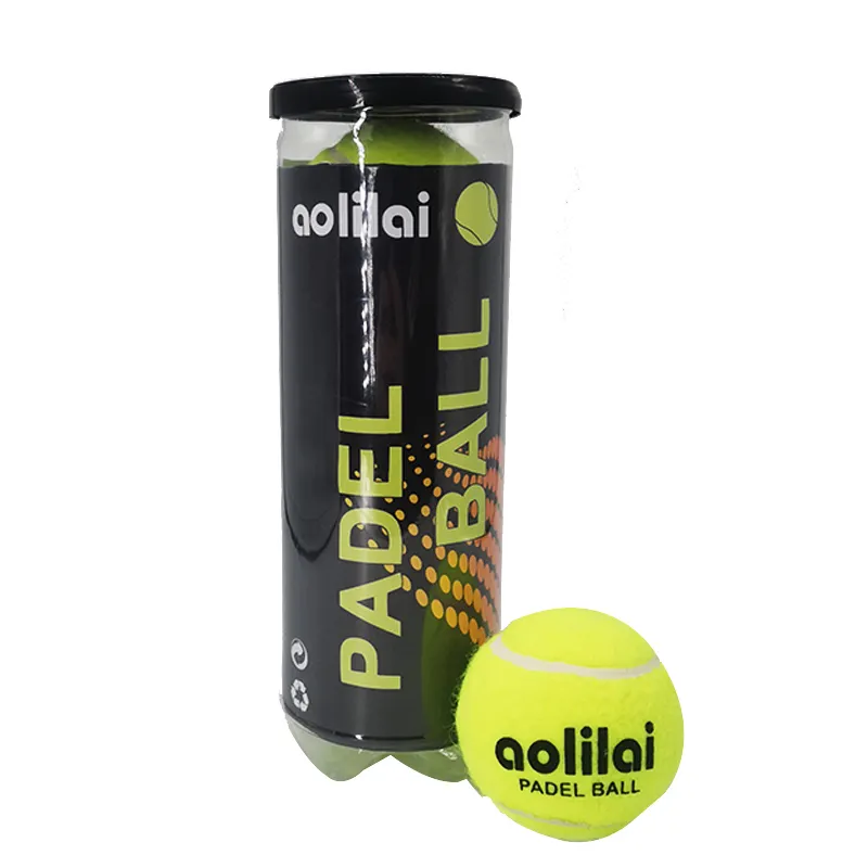 High Quality Customized Logo Designs Padel Balls 45% Wool Professional Pressurized Paddle Ball