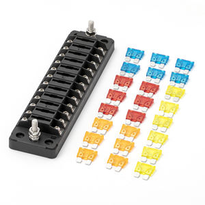 Porte-fusible MIDI DC en ligne universel <span class=keywords><strong>12V</strong></span> 12 voies ATO ATC, bloc de fusibles étanche, boîte à fusibles à lame, panneau de protection de la capacité de coupure, automobile - Product Image 5