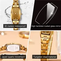 OLEVS 5501 Set Terbaru Asli untuk Jam Tangan Wanita dengan Gelang Jam Tangan Wanita Stainless Steel Berlian Kecil