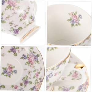 ชุดกาแฟเซรามิกพอร์ซเลนลายการ์ตูนสีน้ำเงิน ของขวัญธุรกิจ ขายส่งจำนวนมาก ของเก่าคุณภาพดี - Product Image 4