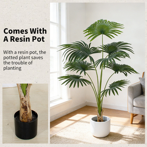 Palmier artificiel d'extérieur résistant aux UV, effet réaliste, style palmier California, pour jardin et terrasse (vente <span class=keywords><strong>en</strong></span> gros) - Product Image 5
