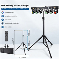 Projecteur mobile Reiz 120W à 6 têtes mobiles, effets RGB, stroboscope, Gobo, laser, Wash, Beam, contrôle DMX512, éclairage de scène pour DJ et discothèque