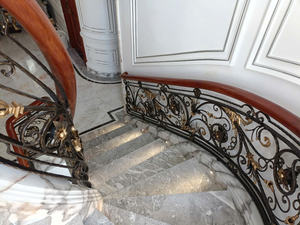 Barandilla de Escalera Moderna Neoclásica de Lujo KHP, Resistente al Óxido, Proveedor de Barandillas de Hierro Forjado de Alta Calidad para Interiores - Product Image 3