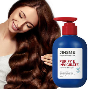 OEM ODM Tea Tree Peppermint Gel <b>Shampoo</b> 360ml Anti-Dandruff Itch Relief Hydrating for Oily Hair Types for Women - Product Image 3