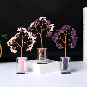 Piedras Curativas Naturales al por Mayor, Gemas, Bases de Jarrones de Agua, Grava, Cristal de Cuarzo, Árbol del Dinero para Feng Shui - Product Image 3
