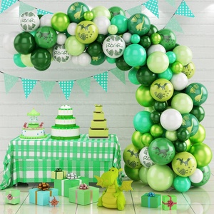 DAMAI <span class=keywords><strong>dinosaure</strong></span> thème fête d'anniversaire décorations garçon vert forêt Latex <span class=keywords><strong>ballon</strong></span> arc fête d'anniversaire décoration fournitures - Product Image 1