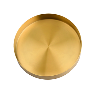 Elegante bandeja de un solo nivel de metal dorado moderna apta para lavavajillas para servir bebidas, aperitivos y Decoración Para sala de estar - Product Image 4