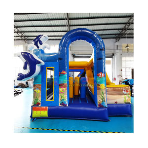 Castillo inflable Ocean World 6 en 1, combo de castillo inflable para fiestas al aire libre, castillos hinchables para niños - Product Image 1