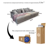 Conjunto de Sofá Cama Convertible de Tela con Relleno de Esponja, sin Marco, en Forma de L, para Apartamento, Villa, Hotel, Habitación de Huéspedes y Oficina