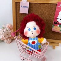 Pendentif doudou personnalisé en peluche ultra douce en forme de tête, avec rembourrage en coton PP, pour anniversaire
