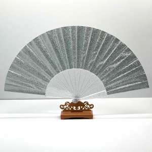 Abanico de Mano de Tela de Poliéster con Logotipo Personalizado, Abanico Plegable Clásico de Plástico Plano para Damas, para Actividades al Aire Libre de Verano - Product Image 2