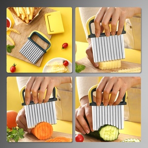 Accessori per Gadget da cucina industriale in acciaio inox manuale coltello ondulato per taglio di patate e <span class=keywords><strong>carote</strong></span> - Product Image 2