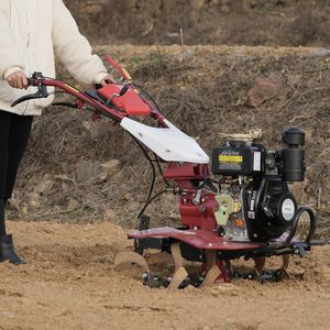 NEWWPANDA Cultivateur agricole diesel 6HP haute productivité pour la plantation de canne et le labour du sol - Product Image 1