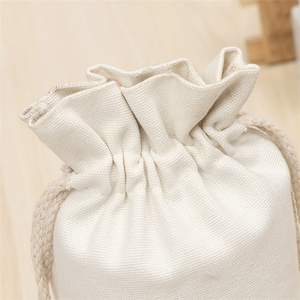 Bán Buôn Tùy Chỉnh Logo In Tự Nhiên Vải Bố Vải Lanh Đay Lanh Vải Dây Rút Sack Cotton Bag Cho Khuyến Mãi - Product Image 5