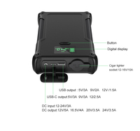 40000mah 12V CPAP Batterie Banque Ordinateur Portable Powerbank Jeûne Charge Camping En Plein Air IP66 50000mah Panneau Solaire Charhing Power Bank