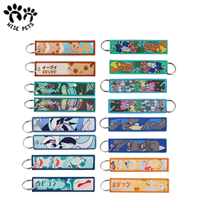 <span class=keywords><strong>พวง</strong></span><span class=keywords><strong>กุญแจ</strong></span>ป้ายผ้าทอมือลายการ์ตูนญี่ปุ่นสองด้าน พิมพ์โลโก้ได้ตามต้องการ สำหรับเด็กผู้หญิงและเด็กผู้ชาย - Product Image 4