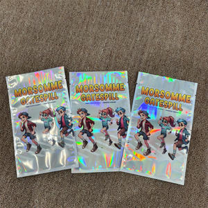 Bolsa de Mylar de plástico impresa personalizada Paquetes sorpresa <span class=keywords><strong>Kit</strong></span> divertido Bolsa de almacenamiento de dulces de juguete Regalo al por menor Bolsa de Mylar sorpresa de la suerte - Product Image 1