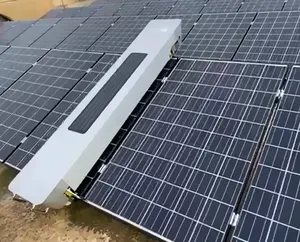 2176มิลลิเมตรแห้งและเปียกโหมดแผงเซลล์แสงอาทิตย์ทำความสะอาดหุ่นยนต์แผงเซลล์แสงอาทิตย์เครื่องซักผ้า PV เครื่องทำความสะอาดสำหรับ PV โครงการ