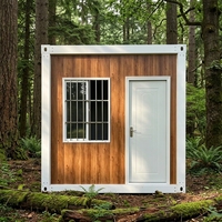Maison conteneur en acier détachable de 20 pieds, bureau à domicile, logement secondaire, cabane préfabriquée pour jardin, design moderne, respirante, totale
