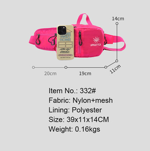 Sac banane unisexe léger et tendance pour activités de plein air, sport, cyclisme, randonnée, avec porte-bouteille, usage quotidien, coloré - Product Image 5