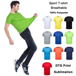 Wholesale Custom Print Plain Blank 100% Polyester T-<b>shirts</b> Sport Gym Run Quick Dry <b>Men</b> T <b>Shirts</b> - Product Image 3