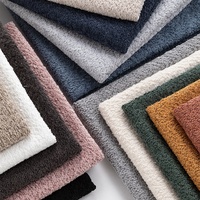 Tissu polaire 100% polyester épais, tendance, tricoté, teint en boucle, résistant à l'abrasion, pour housses de canapé, sacs et articles Teddy, vente en gros