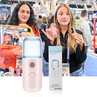 Mini Nano Handy Mist Spray Facial Mister de mano para extensiones de pestañas Usb recargable Mini instrumento de belleza