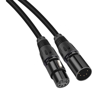 Câble de microphone XLR 5 broches mâle vers femelle, connecteur XLR pour amplificateur de scène