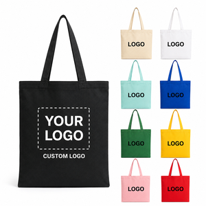 Sac fourre-tout écologique personnalisé avec logo, sac de shopping en toile, matériau en coton durable pour la promotion et la publicité commerciale - Product Image 1