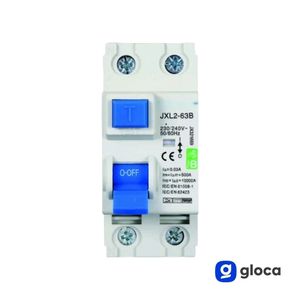 Disjoncteur miniature Gloca Rcbo 2P 63A 30mA Courbe B 220V 50/60Hz Montage modulaire - Product Image 4