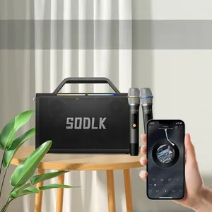 Sodlk S1115驱动器单元喇叭200瓦大功率卡拉ok蓝牙扬声器，带麦克风调频音箱
