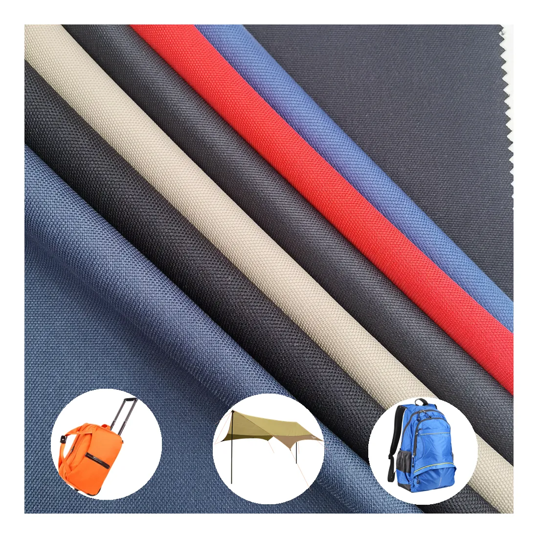 Çin üretici çanta kumaş % 100% Polyester 900D su geçirmez PU PVC kaplamalı Oxford kumaş çanta için