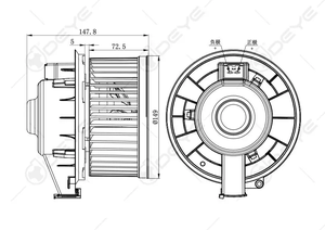 1s2819015b Chất lượng cao Tự động điều hòa không khí 12 Volt xe nóng phổ DC Blower động cơ lắp ráp quạt cho VW tải lên/Ghế <span class=keywords><strong>MII</strong></span> - Product Image 5