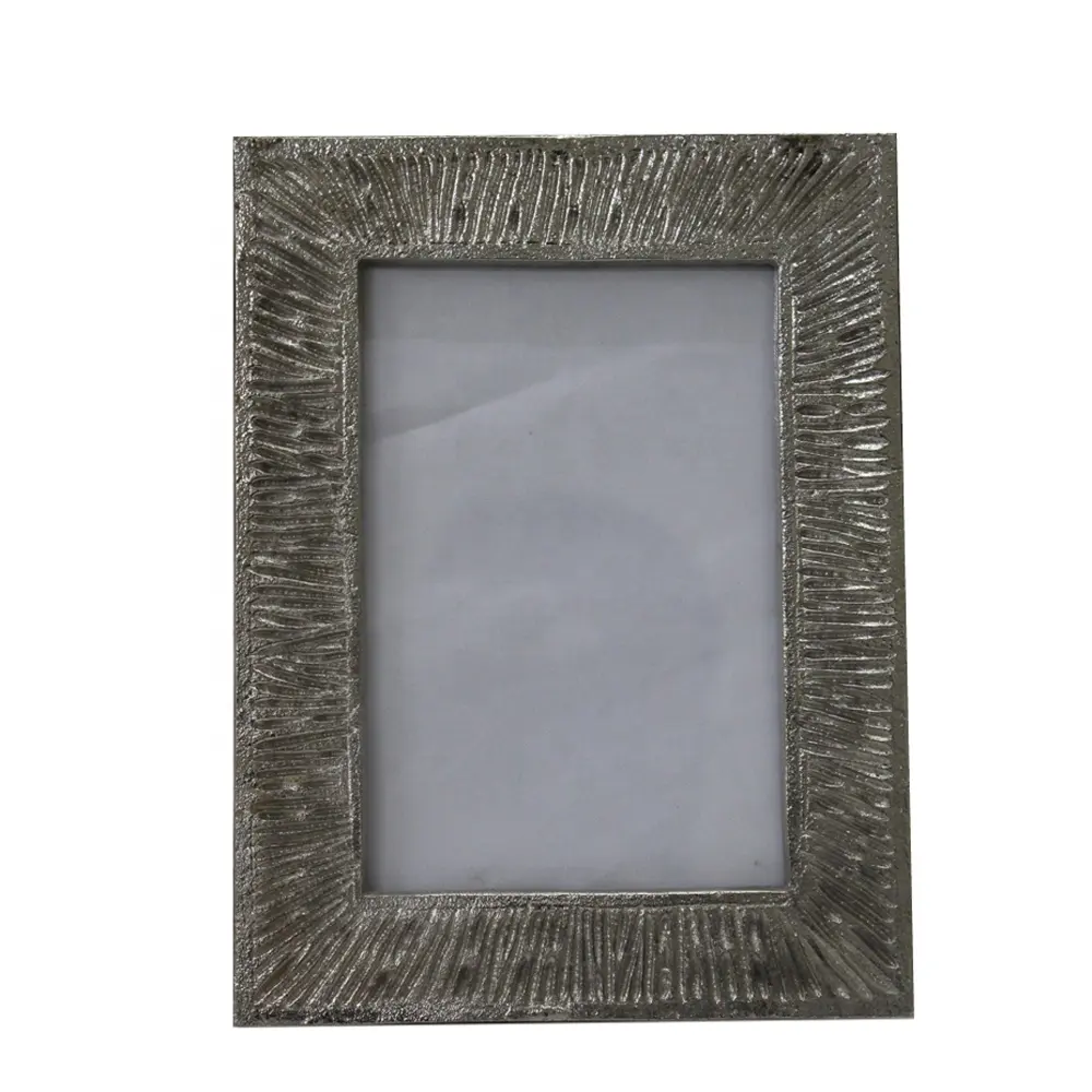 Home Decorative Nickel Plated Aluminium Glass And MDF Wall Hanging Photo Frame Modern Design Wall Decorative Handmade