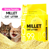 Pasir Kucing Millet Valender Fragrance Broken Sand Cat Liter Millet Bebas Debu Rendah Debu