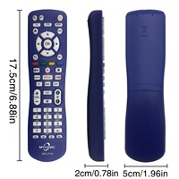 Control Remoto Azul URC-7710 con Alcance de 3.6 m Compatible con Samsung Sanyo para TV y Decodificadores