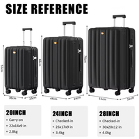 Valise MGB PC de haute qualité avec fermeture éclair YKK, serrure TAS, grande capacité, multicolores et multi-tailles