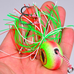 <span class=keywords><strong>Leurre</strong></span> de pêche en mer à tête plombée en fer avec tête plombée rouge et streamer barbu pour la pêche à l'appât vivant - Product Image 5