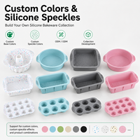 Moules à gâteau en silicone de qualité alimentaire personnalisés, 6 pièces, moules à pâtisserie OEM ODM pour muffins, pain, cupcakes, compatibles four et lave-vaisselle