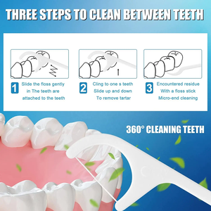Commercio all'ingrosso monouso biodegradabile stuzzicadenti dentali a buon mercato bastoncini dentali fatti di filo interdentale di carbone di bambù - Product Image 6