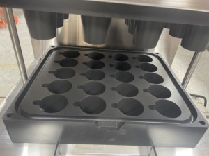 Commercial Automatic Edible <b>Waffle</b> Tea Cup <b>Maker</b> Machine Biscuit Coffee Make - Product Image 1